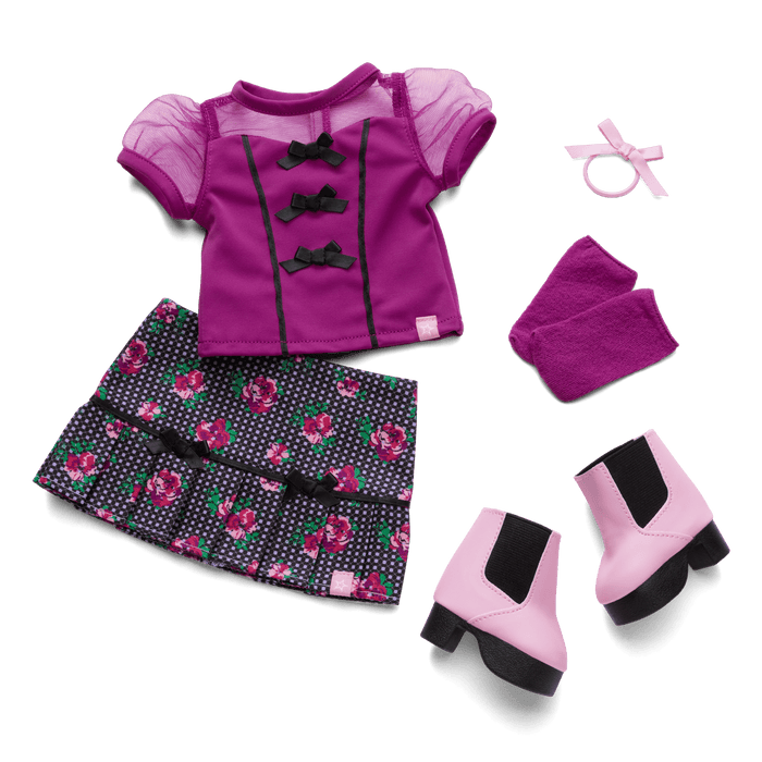 Bows & Blooms Outfit for 18-inch Dolls Z2