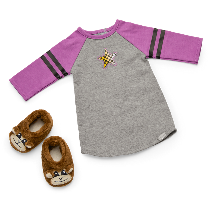Nicki’s™ Skater Dreams Sleep Shirt for 18-inch Dolls (Historical Characters) U9