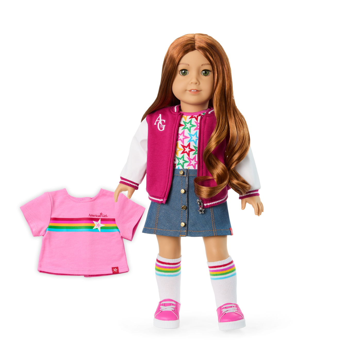 Truly Me™ 18-inch Doll #103 with wavy red hair Z7