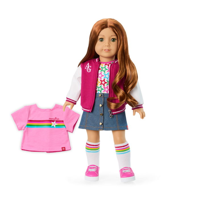Truly Me™ 18-inch Doll #103 with wavy red hair Z7