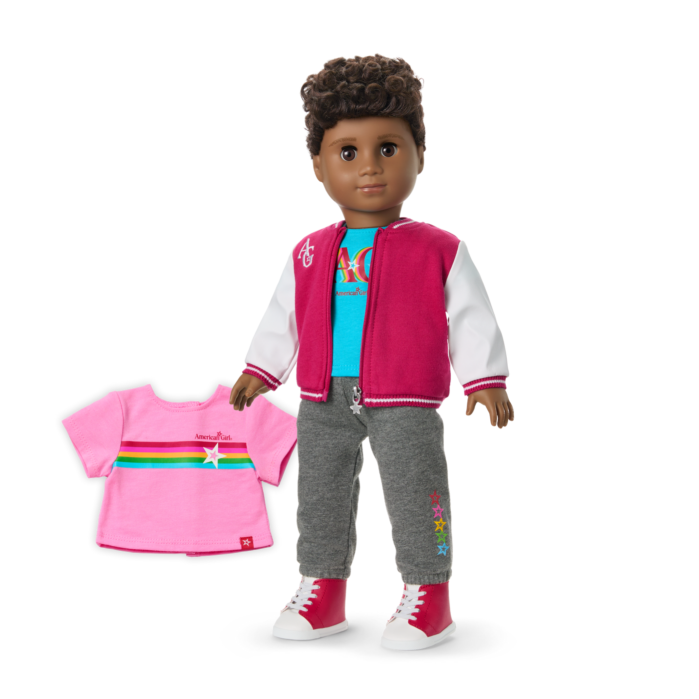 Truly Me™ 18-inch Doll #113 with curly dark-brown hair S9