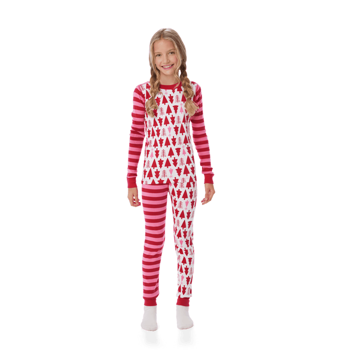 American Girl® x Hanna Andersson Holiday Treetops Pajamas for Little Girls & Girls R9
