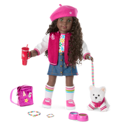 Truly Me™ 18-inch Doll #127 with curly dark-brown hair R7
