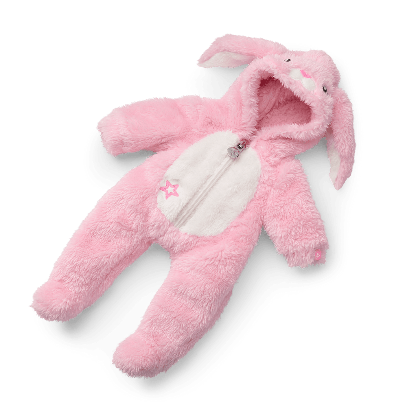 Playful Pink Bunny One-Piece Outfit for Bitty Baby® Dolls E2