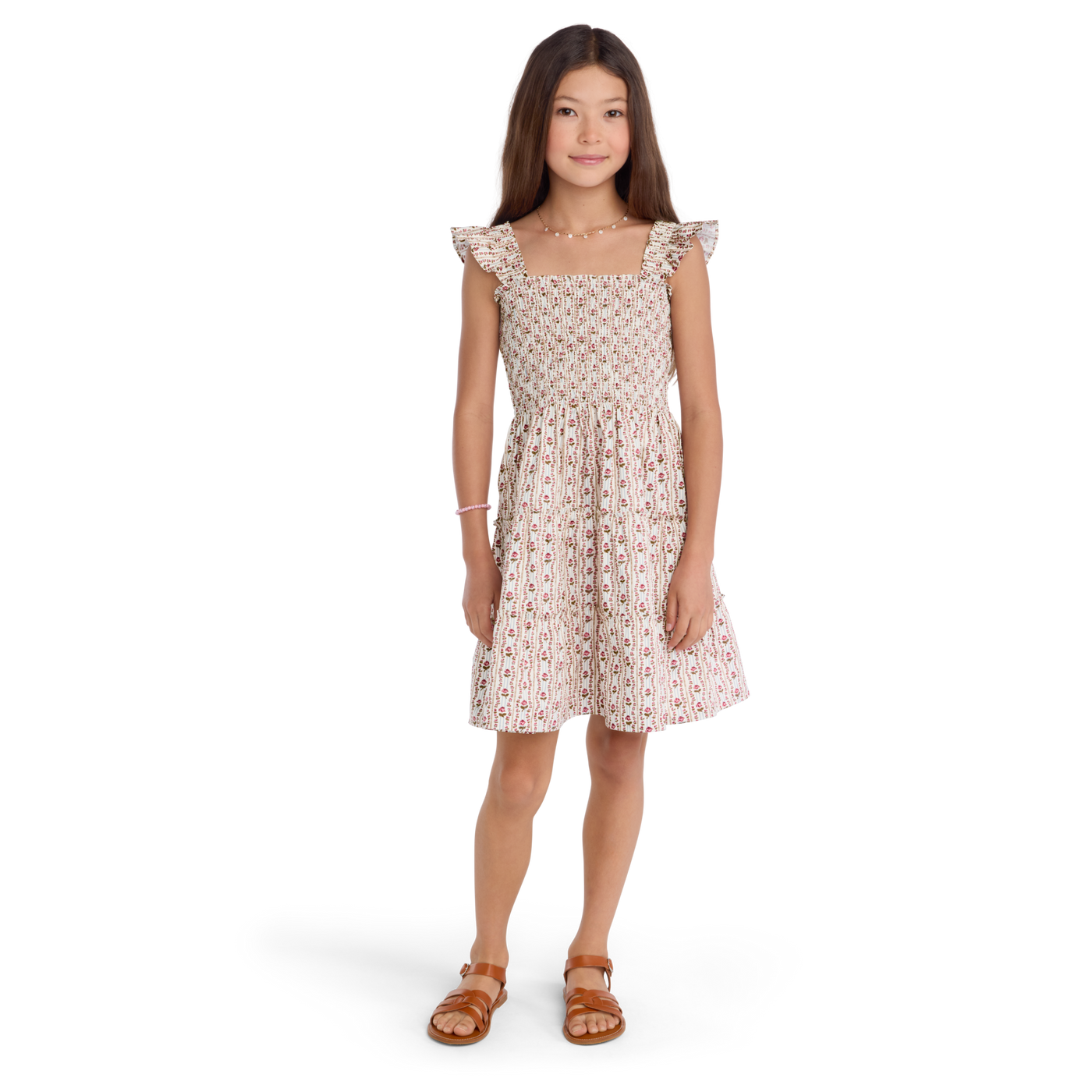 American Girl® x Hill House Home Tiny Ellie Nap Dress for Girls (Felicity™ Print) I2
