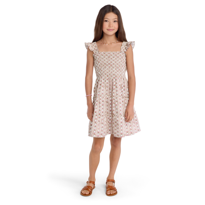 American Girl® x Hill House Home Tiny Ellie Nap Dress for Girls (Felicity™ Print) I2