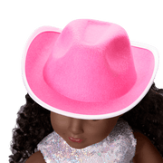 Glam Pink Cowgirl Outfit for 18-inch Dolls W3