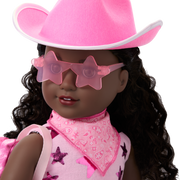 Pink Spotted Cow Backpack & Accessory Set for 18-inch Dolls H7