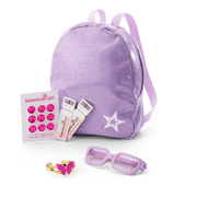 Colorful Teddy Bear Backpack & Accessory Set for 18-inch Dolls X6
