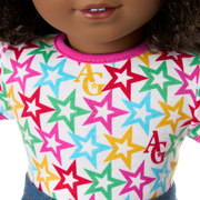 Truly Me™ 18-inch Doll #112 with curly dark-brown hair J2