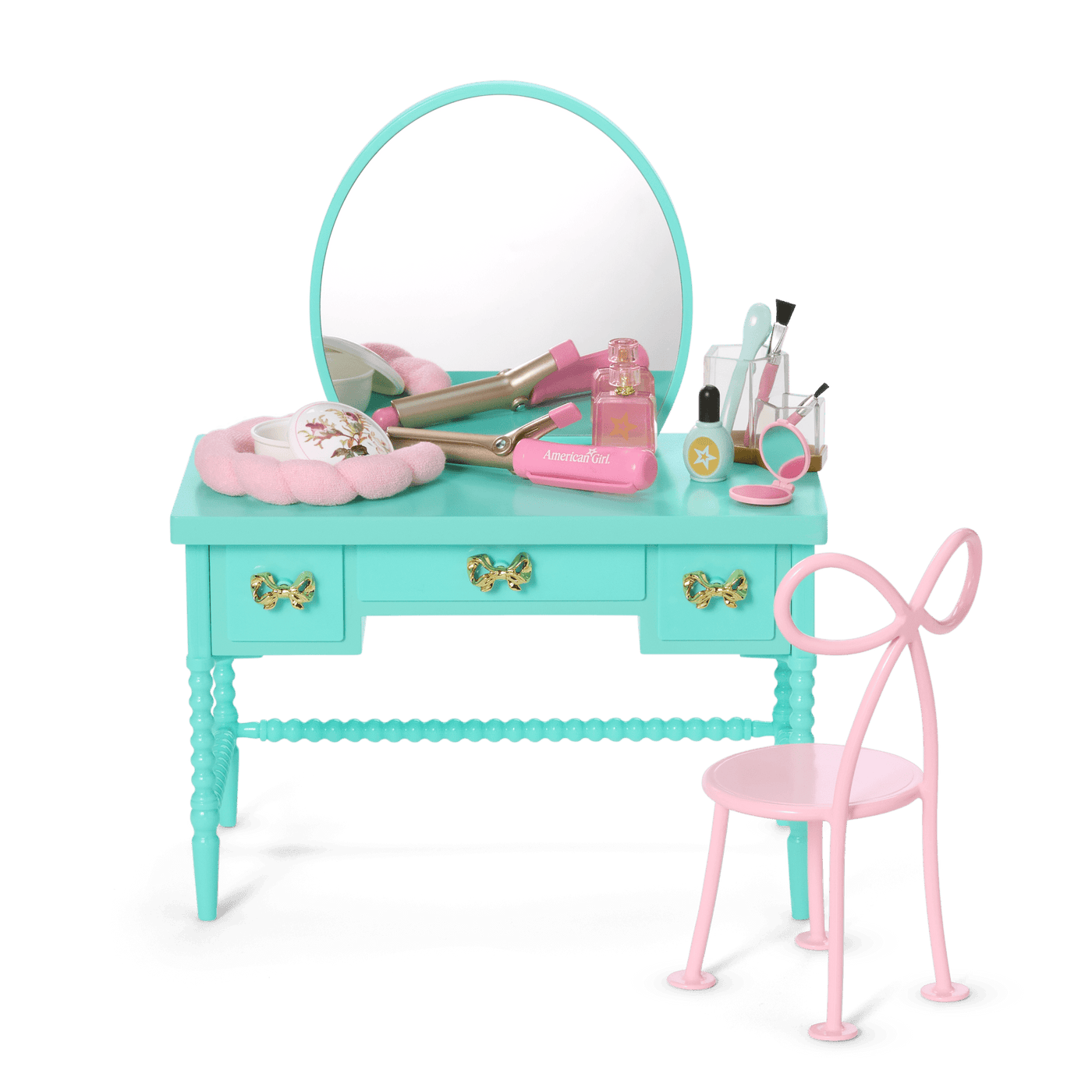 Raquel’s™ Vintage Vanity for 18-inch Dolls (Girl of the Year™ 2026) Z9