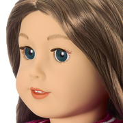 Truly Me™ 18-inch Doll #126 with wavy brown hair N4