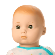 Bitty Baby® Doll #6 with red hair in Pastel Blue R5