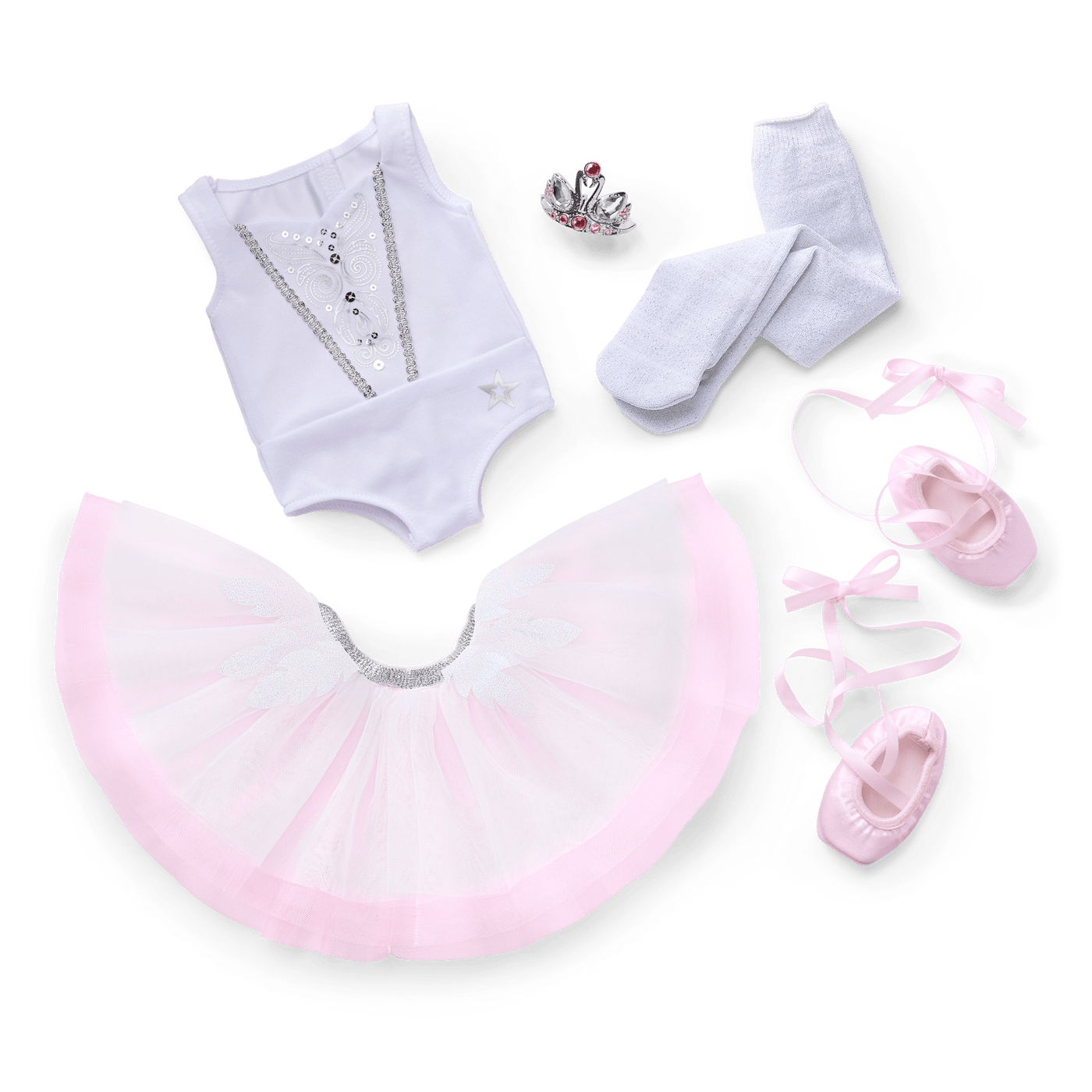 My First Ballet Recital Costume for 18-inch Dolls J7