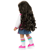 Truly Me™ 18-inch Doll #108 with curly black-brown hair X5