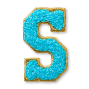 AG™ Letter S Stick-On Patch X7