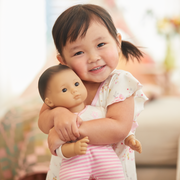 Bitty Baby® Doll #4 with black hair in Pretty Pink N1