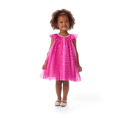 Pink Party-Ready Dress for Little Girls (Bitty Baby®) V5