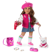 Truly Me™ 18-inch Doll #117 with wavy dark-brown hair R5