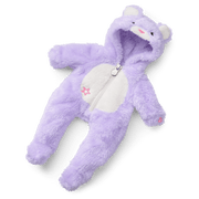 Lovable Lavender Bear One-Piece Outfit for Bitty Baby® Dolls H8