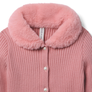 American Girl® x Janie and Jack Rosy Ribbed Cardigan for Girls X5