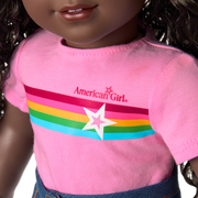 Truly Me™ 18-inch Doll #127 with curly dark-brown hair R7