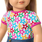 Truly Me™ 18-inch Doll #100 with straight layered blonde hair R7