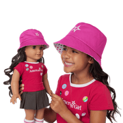 AG™ Star Bucket Hat Set for Girls & Dolls P0