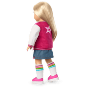 Truly Me™ 18-inch Doll #100 with straight layered blonde hair R7