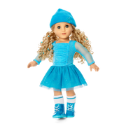 December Blue Brilliance Topaz Outfit for 18-inch Dolls K5