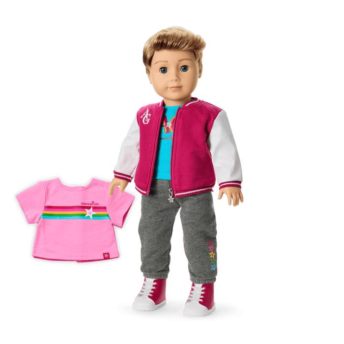 Truly Me™ 18-inch Doll #104 with straight caramel hair W3