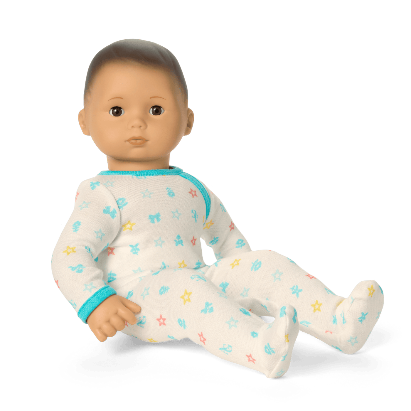 Bitty Baby® Doll #4 with black hair in Pastel Blue U5