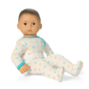 Bitty Baby® Doll #4 with black hair in Pastel Blue U5
