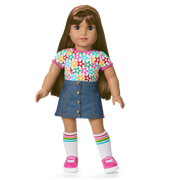 Truly Me™ 18-inch Doll #122 with straight dark-brown hair K2