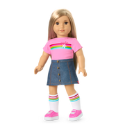 Truly Me™ 18-inch Doll #131 with straight blonde hair A3