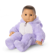 Lovable Lavender Bear One-Piece Outfit for Bitty Baby® Dolls H8