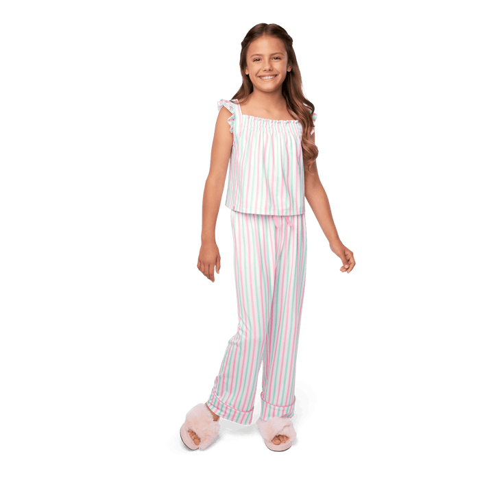 Raquel's™ Coastal Stripes Pajamas for Girls (Girl of the Year™ 2026) H2