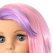Truly Me™ 18-inch Doll #116 with wavy purple-and-pink hair J1