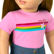 Truly Me™ 18-inch Doll #107 with straight brown hair Q0