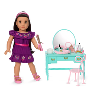 Raquel’s™ Vintage Vanity for 18-inch Dolls (Girl of the Year™ 2026) Z9