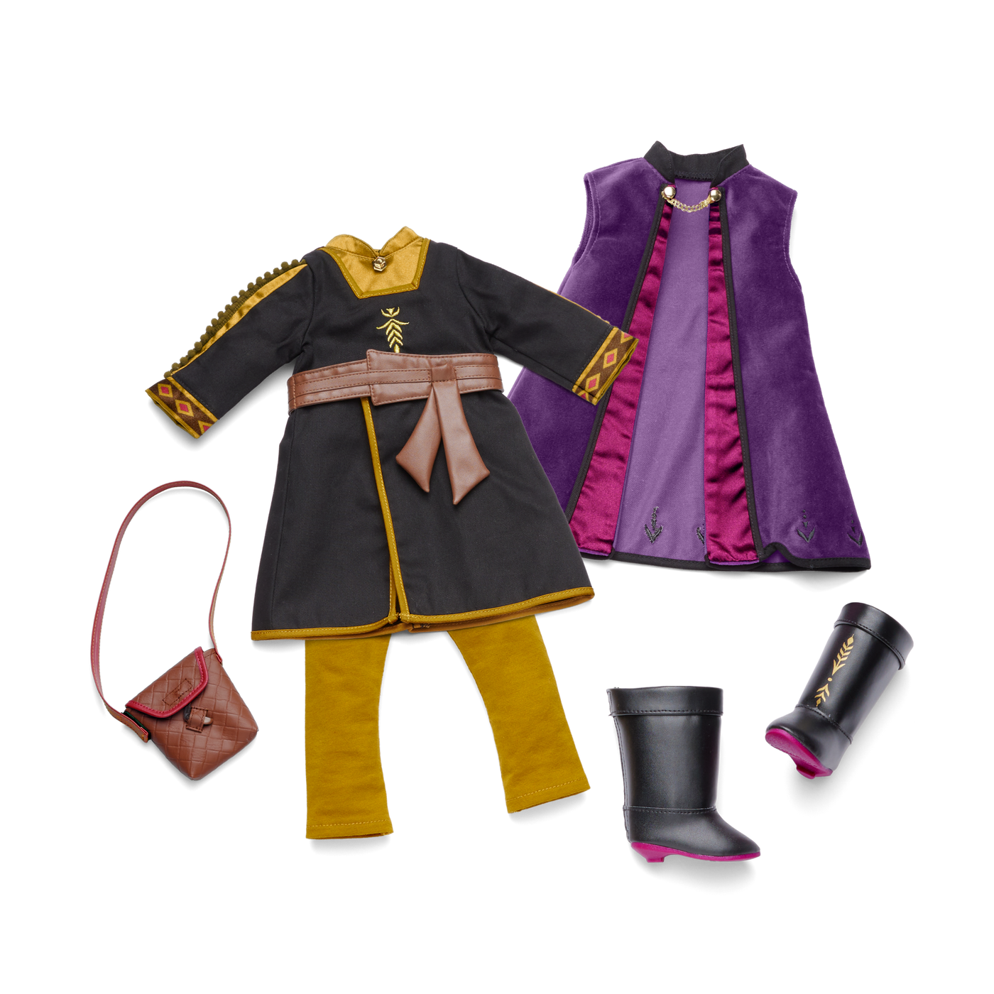 Disney Frozen Anna Adventure Outfit & Travel Bag for 18-inch Dolls by American Girl® M3