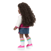 Truly Me™ 18-inch Doll #127 with curly dark-brown hair R7