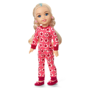 American Girl® x Hanna Andersson Berry Bright Stars Pajamas for 14.5-inch Dolls U2