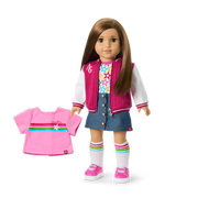 Truly Me™ 18-inch Doll #107 with straight brown hair Q0
