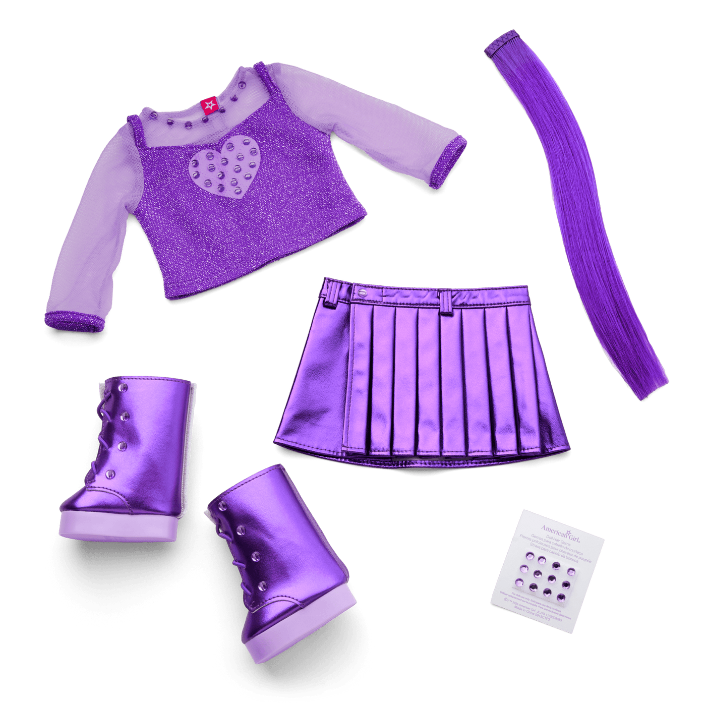 February Amethyst Bliss Outfit for 18-inch Dolls U9