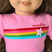 Truly Me™ 18-inch Doll #126 with wavy brown hair N4