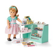 Maryellen’s™ Seaside Diner Bakery Case for 18-inch Dolls (Historical Characters) N5
