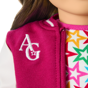 Truly Me™ 18-inch Doll #126 with wavy brown hair G1