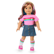 Truly Me™ 18-inch Doll #101 with wavy caramel hair V4