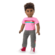 Truly Me™ 18-inch Doll #113 with curly dark-brown hair S9